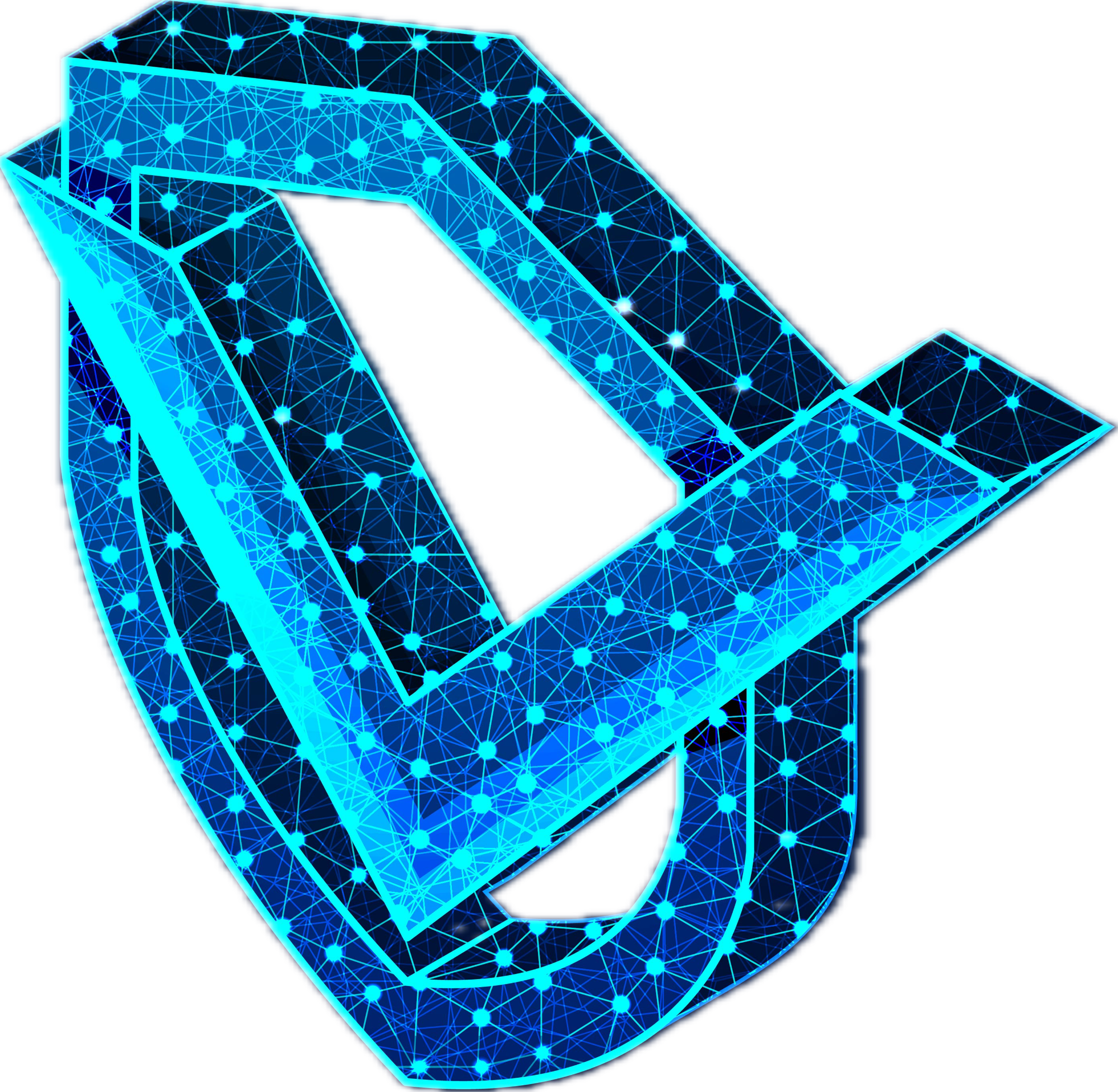 Escudo o candado cibernético brillante
